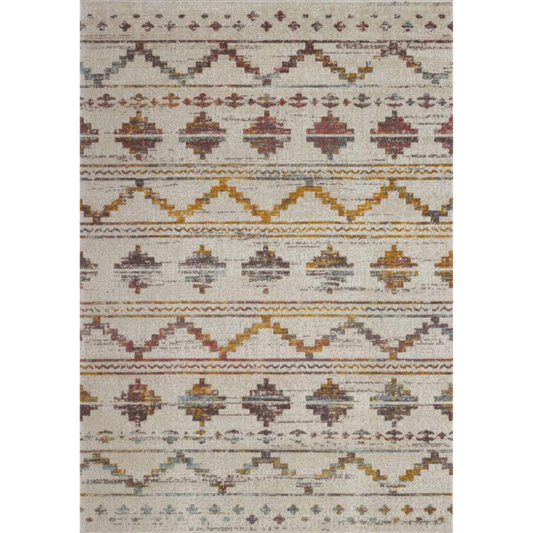 Boho Rug Traditional Beige and Brown Multicolor Area Rug