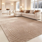 Brown Fluffy Wasable Solid Rug - rgmr01