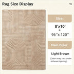 Brown Fluffy Wasable Solid Rug - rgmr01