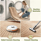 Brown Fluffy Wasable Solid Rug - rgmr01
