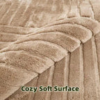 Brown Fluffy Wasable Solid Rug - rgmr01
