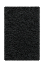 Black Shag Rug Plain, Modern, Fluffy, Soft Rug - rgc009