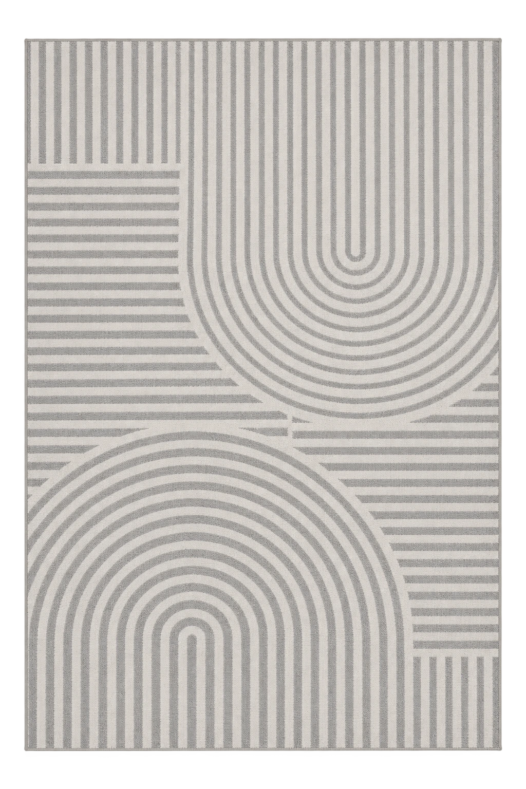 Minimal Boho 5x7 Washable Rug Grey  - rgc305