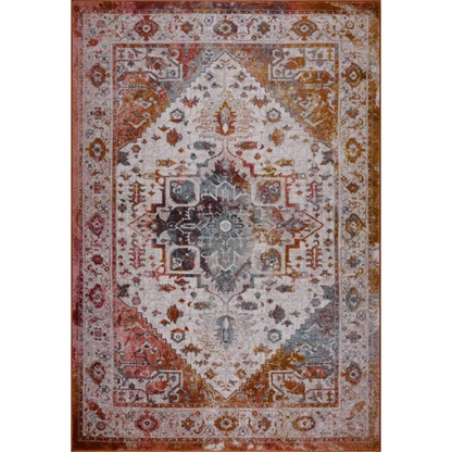 Joy Rug Collection Area Rug 5x7 Rustic Patterned Brown Beige  Area Carpet