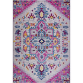 Joy Rug Collection Traditional Rug 5x7 Floral Patterned Pink Multicolor Area Rug