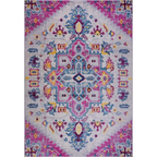 Joy Rug Collection Traditional Rug 5x7 Floral Patterned Pink Multicolor Area Rug