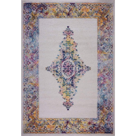 Joy Rug Collection Tribal Rug 5x7 Traditional Patterned Multicolor Area Rug  