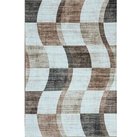 Modern Abstract Area Rug Boho Modern  Living Room Kitchen and Bedroom