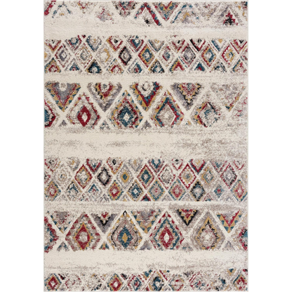 Modern Abstract Rug 4x6 Beige Cream Boho Modern  Living Room Kitchen and Bedroom Area Rug
