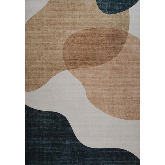 Modern Beige Cream Rug Boho Modern  Living Room Kitchen and Bedroom