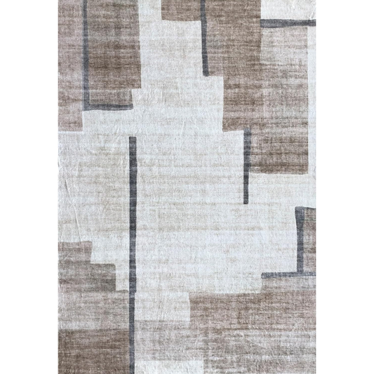 Modern Beige Cream Rug Boho Modern  Living Room Kitchen and Bedroom