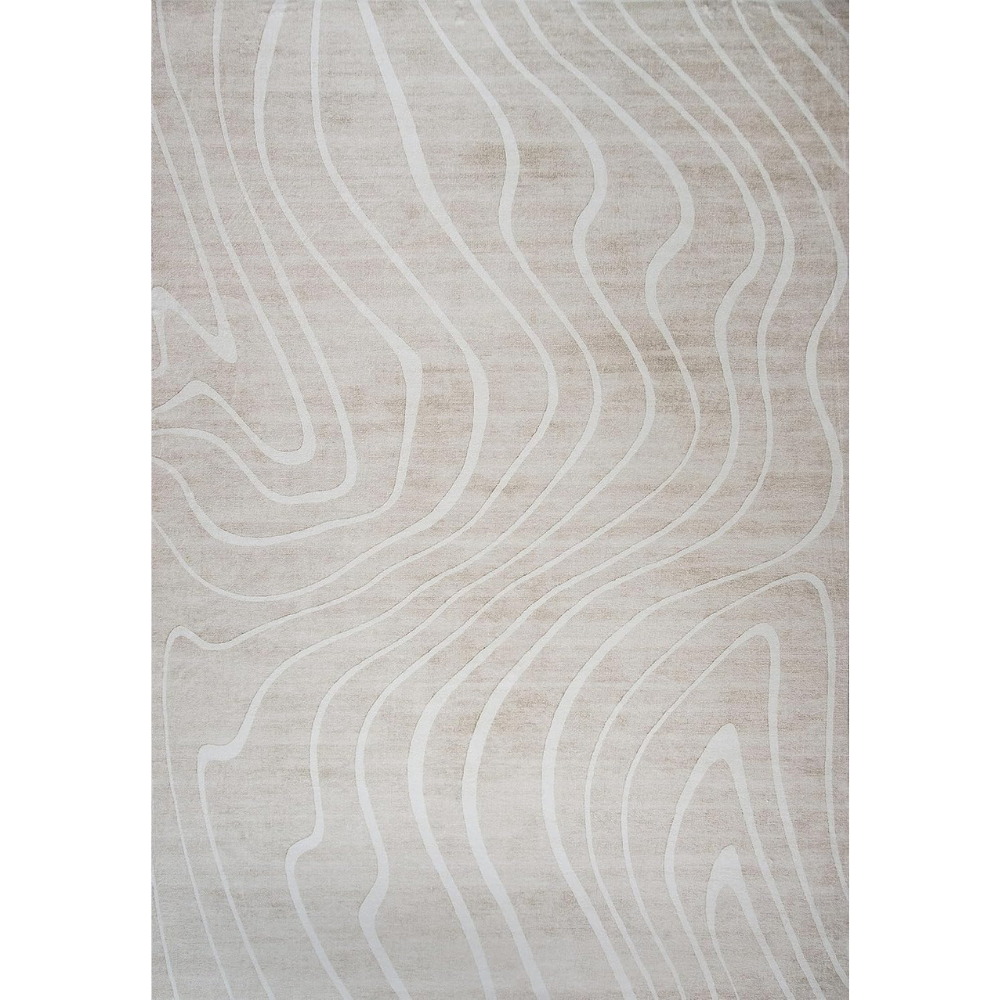 Modern Beige Cream Rug Boho Modern  Living Room Kitchen and Bedroom