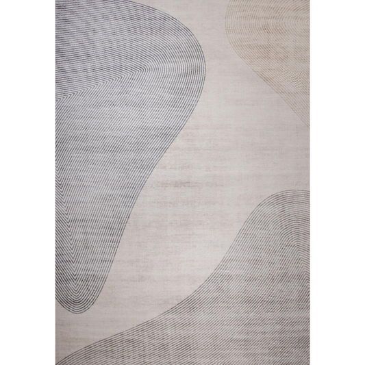 Modern Beige Grey Area Rug Boho Rug Living Room Kitchen and Bedroom