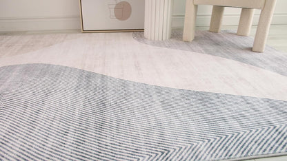 Modern Beige Grey Area Rug Boho Rug Living Room Kitchen and Bedroom