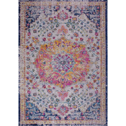 Persian Rug Floral Patterned Traditional Multicolor  Area Rug