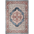 Persian Rug Traditional Patterned Red and Blue Multicolor Area Rug