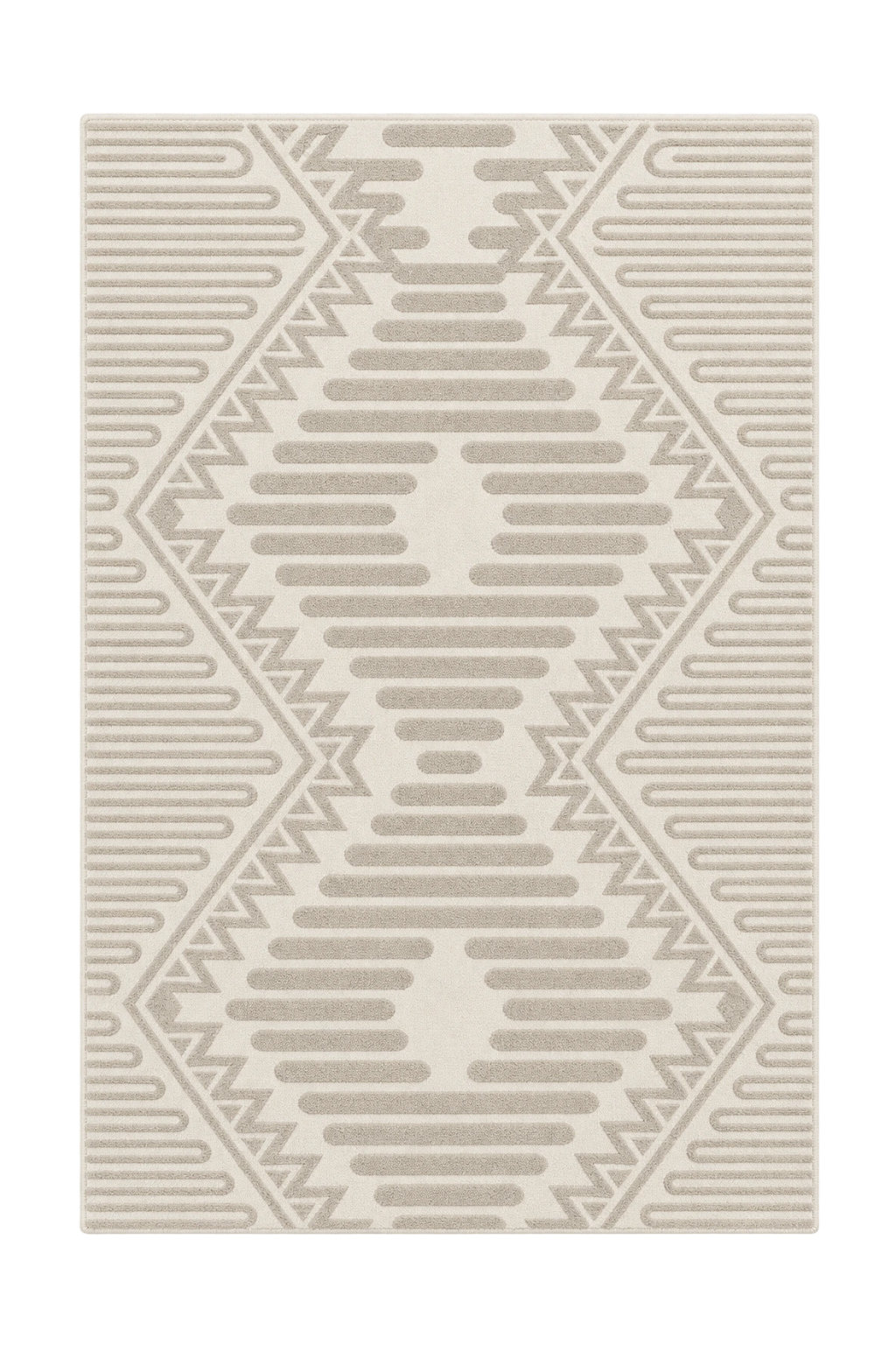 Tufted Boho Geometric Washable Rug - rgc318