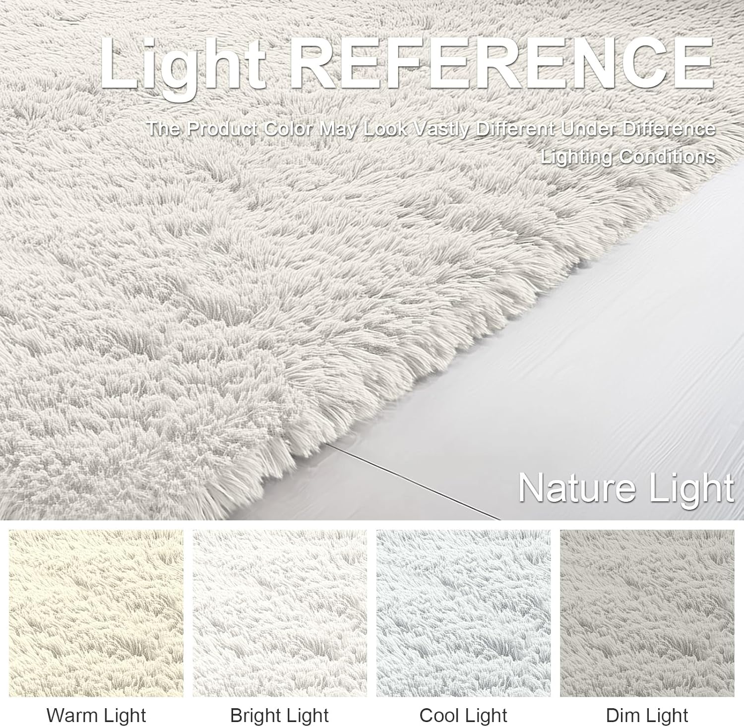 Rugsco Shag Rug Selection, Fluffy, Cozy & Machine Washable - rgc003