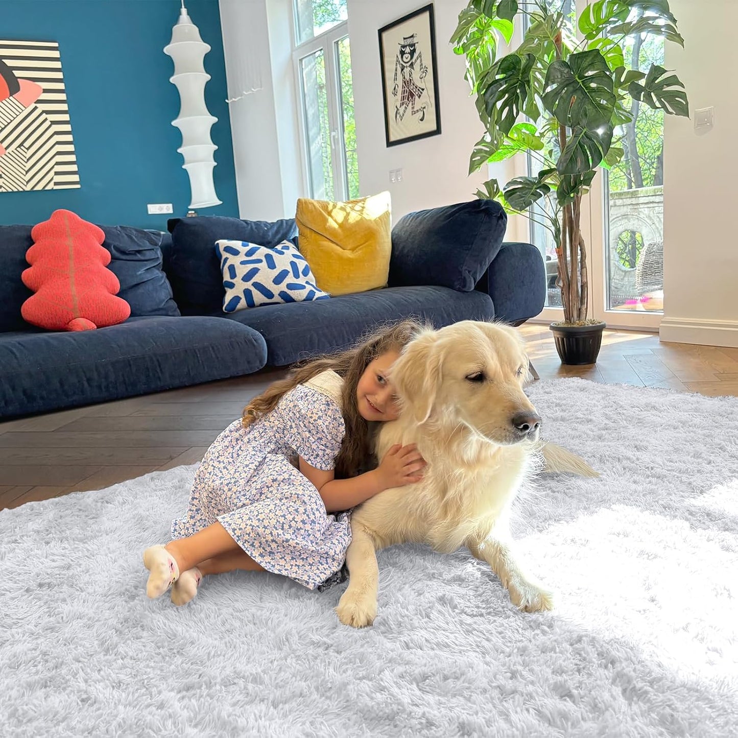 Rugsco Shag Rug Selection, Fluffy, Cozy & Machine Washable - rgc003