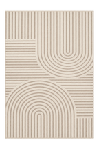 Minimal Boho 5x7 Washable Rug Beige - rgc301