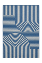 Minimal Boho 5x7 Washable Rug Blue  - rgc302
