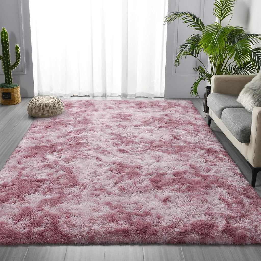 Cloud Pink Shag Rug, Modern, Cozy and Cute Soft Area Rug - rgc006