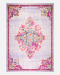 Joy Rug Collection Area Rug 5x7 Oriental Patterned Grey Pink  Area Carpet  - LDL-00131