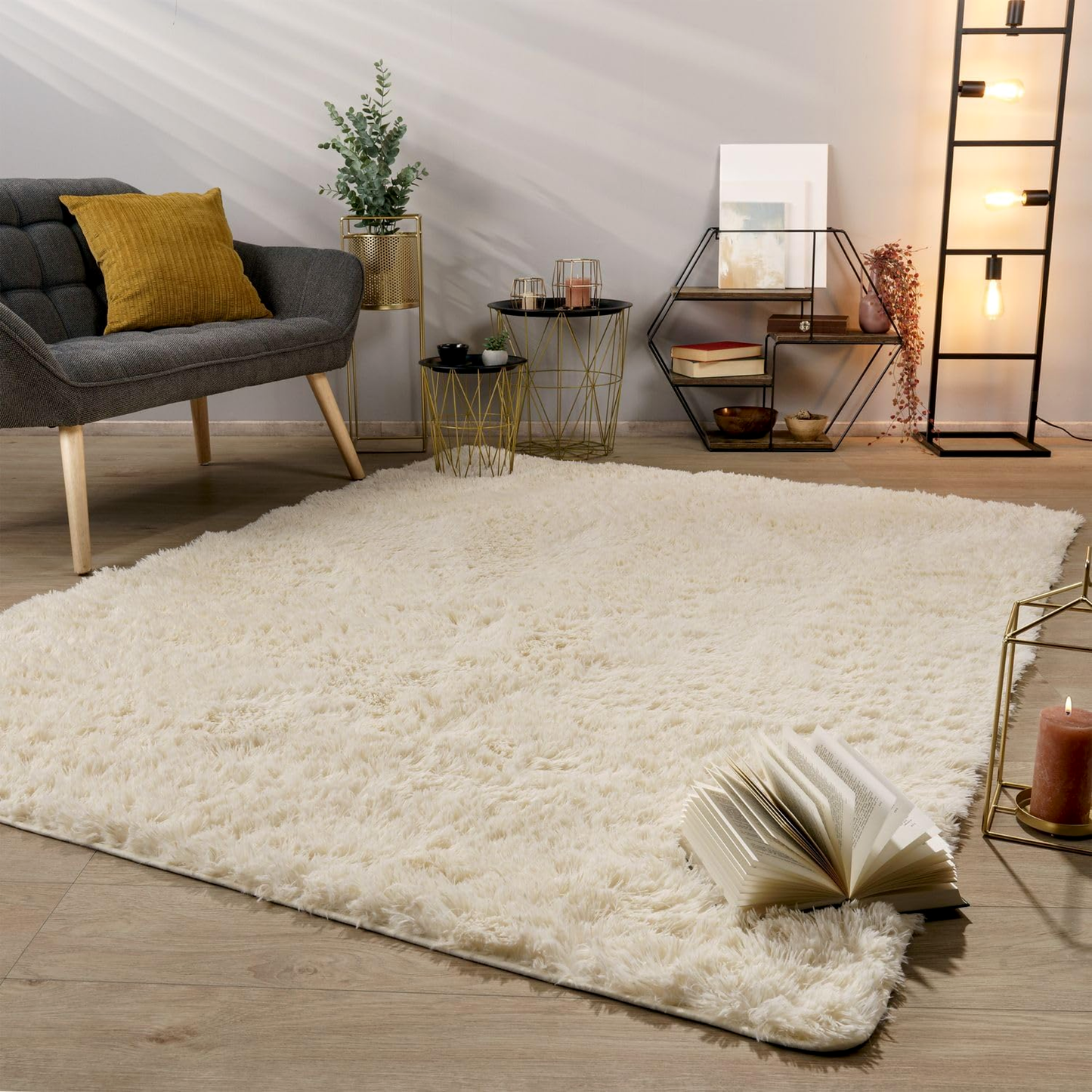 Rugsco Shag Rug Selection, Fluffy, Cozy & Machine Washable - rgc003