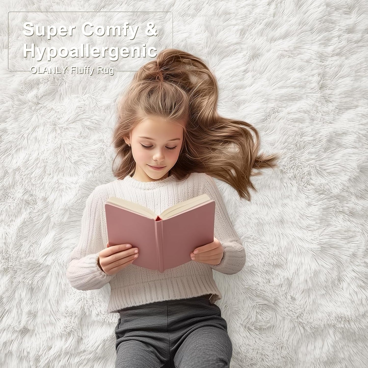 Rugsco Shag Rug Selection, Fluffy, Cozy & Machine Washable - rgc003